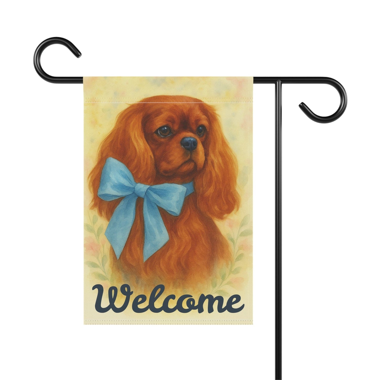 Ruby Cavalier Blue Coquette Garden Flag