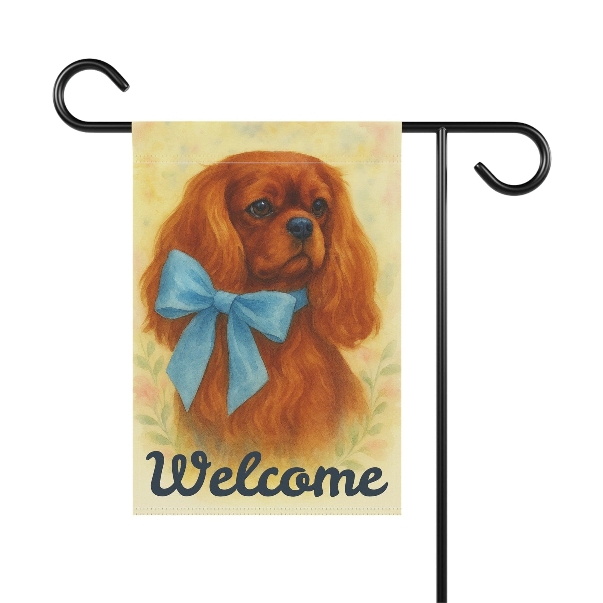 Ruby Cavalier Blue Coquette Garden Flag