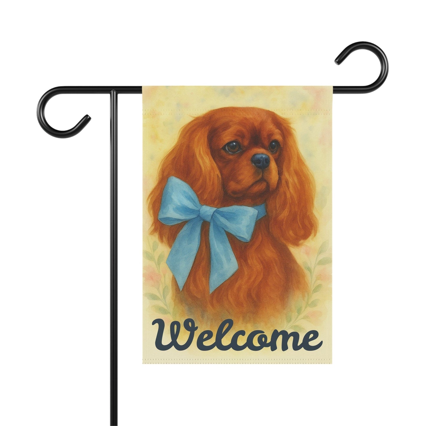 Ruby Cavalier Blue Coquette Garden Flag