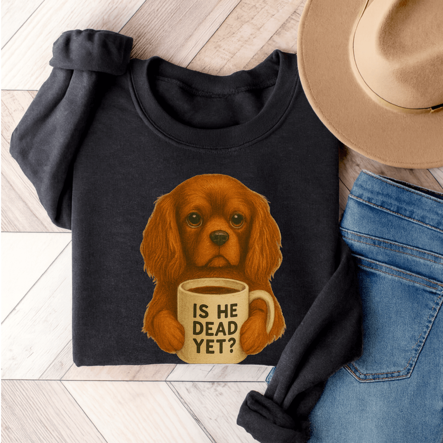 Ruby Cavalier Dead Yet Sweatshirt Dark Heather