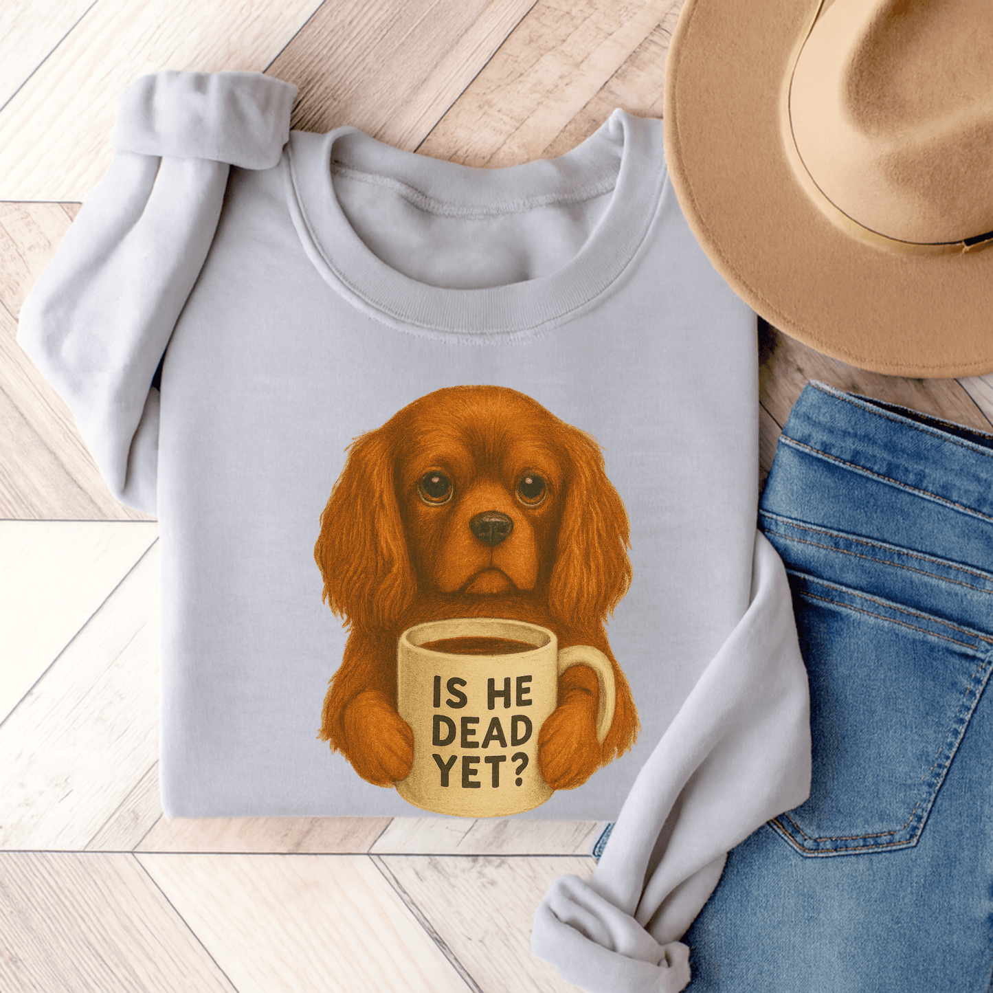 Ruby Cavalier Dead Yet Sweatshirt Ash