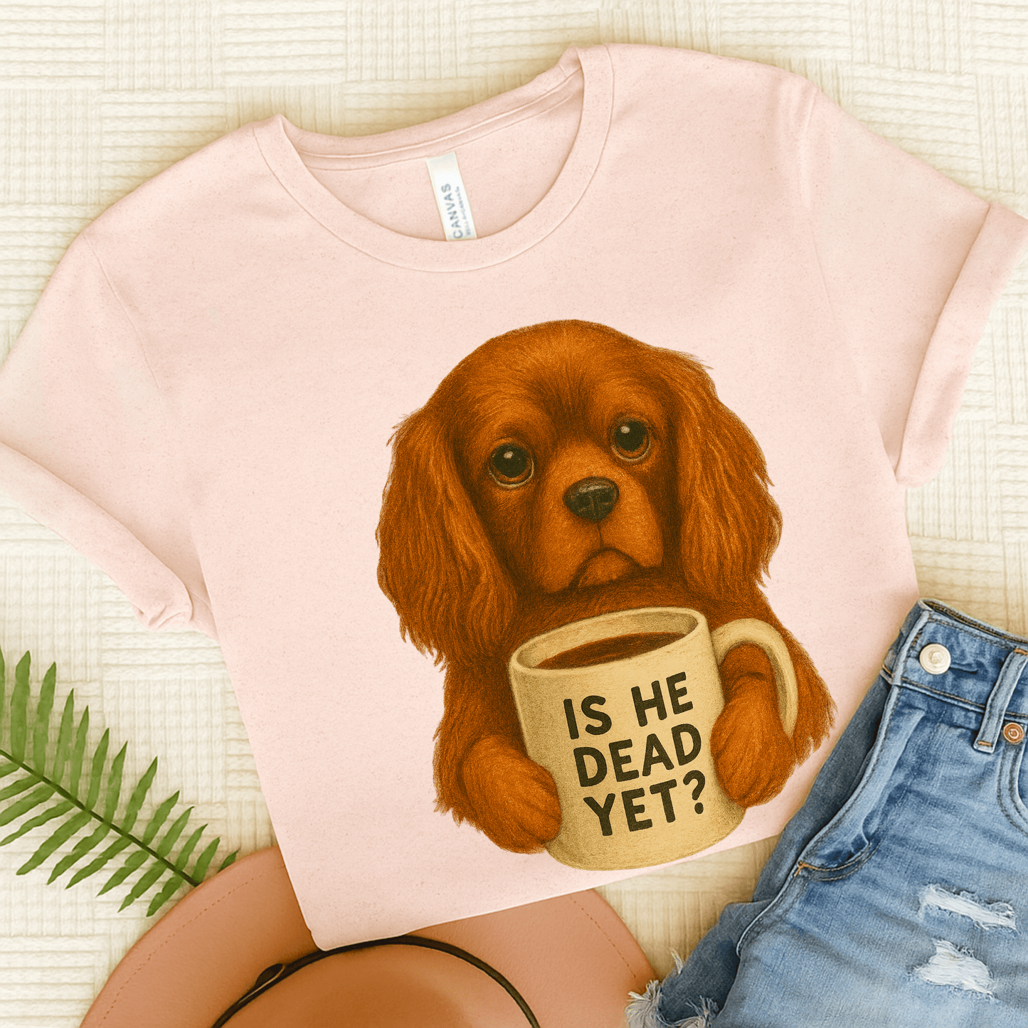 Ruby Cavalier Dead Yet TShirt Soft Pink