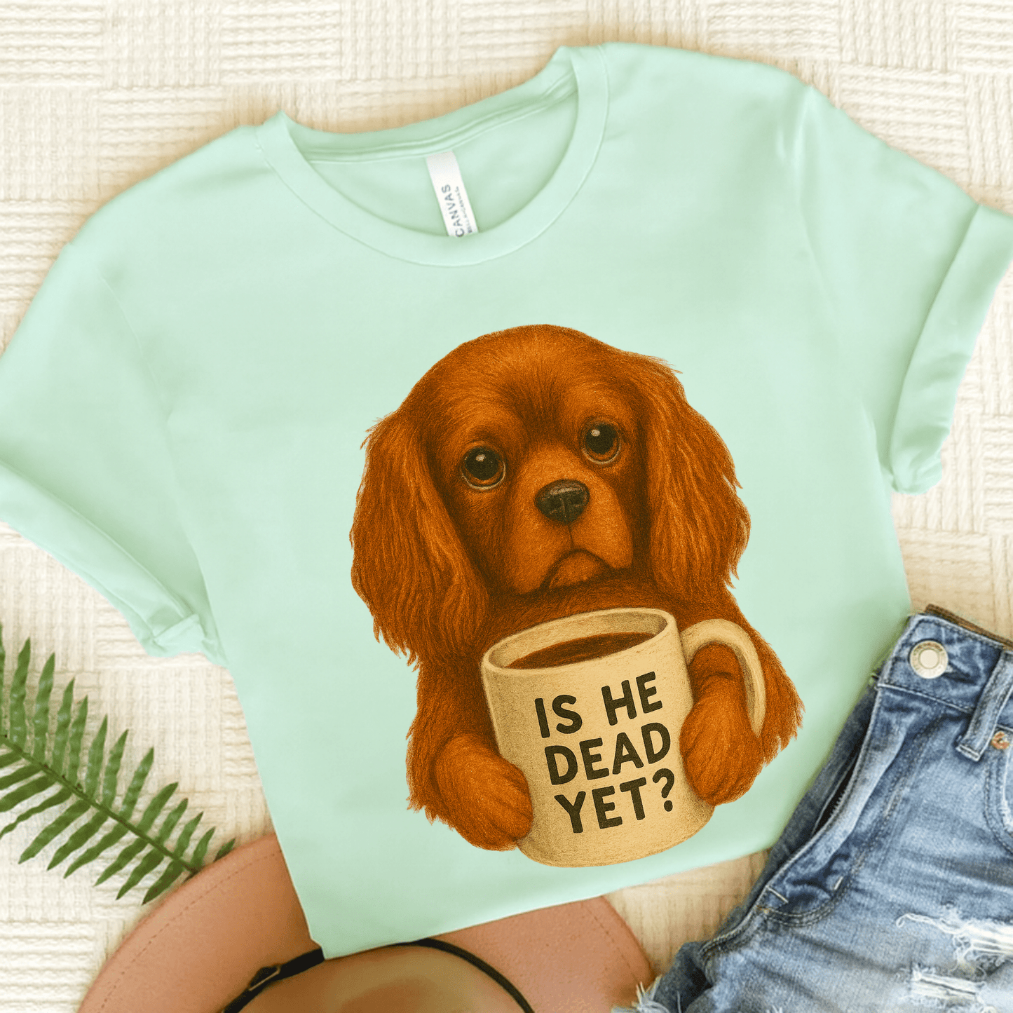 Ruby Cavalier Dead Yet TShirt Heather Mint