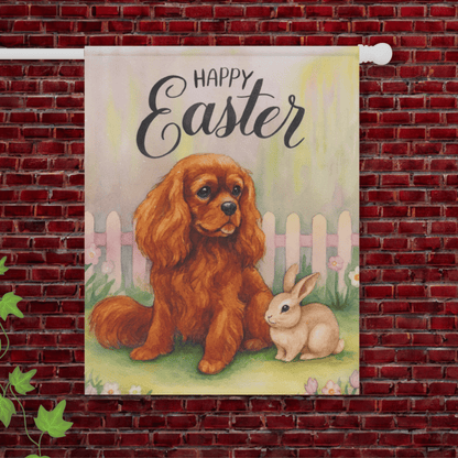 Ruby Cavalier Easter Garden Flag 24.5'' × 32''