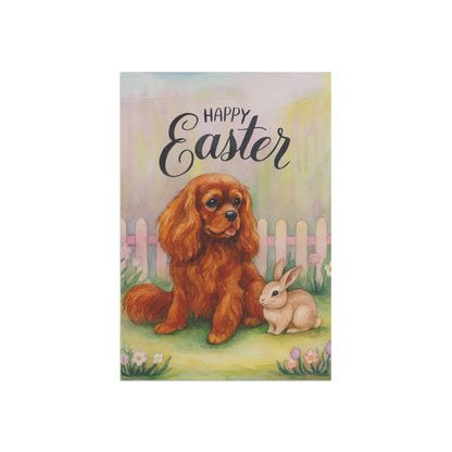 Ruby Cavalier Easter Garden Flag