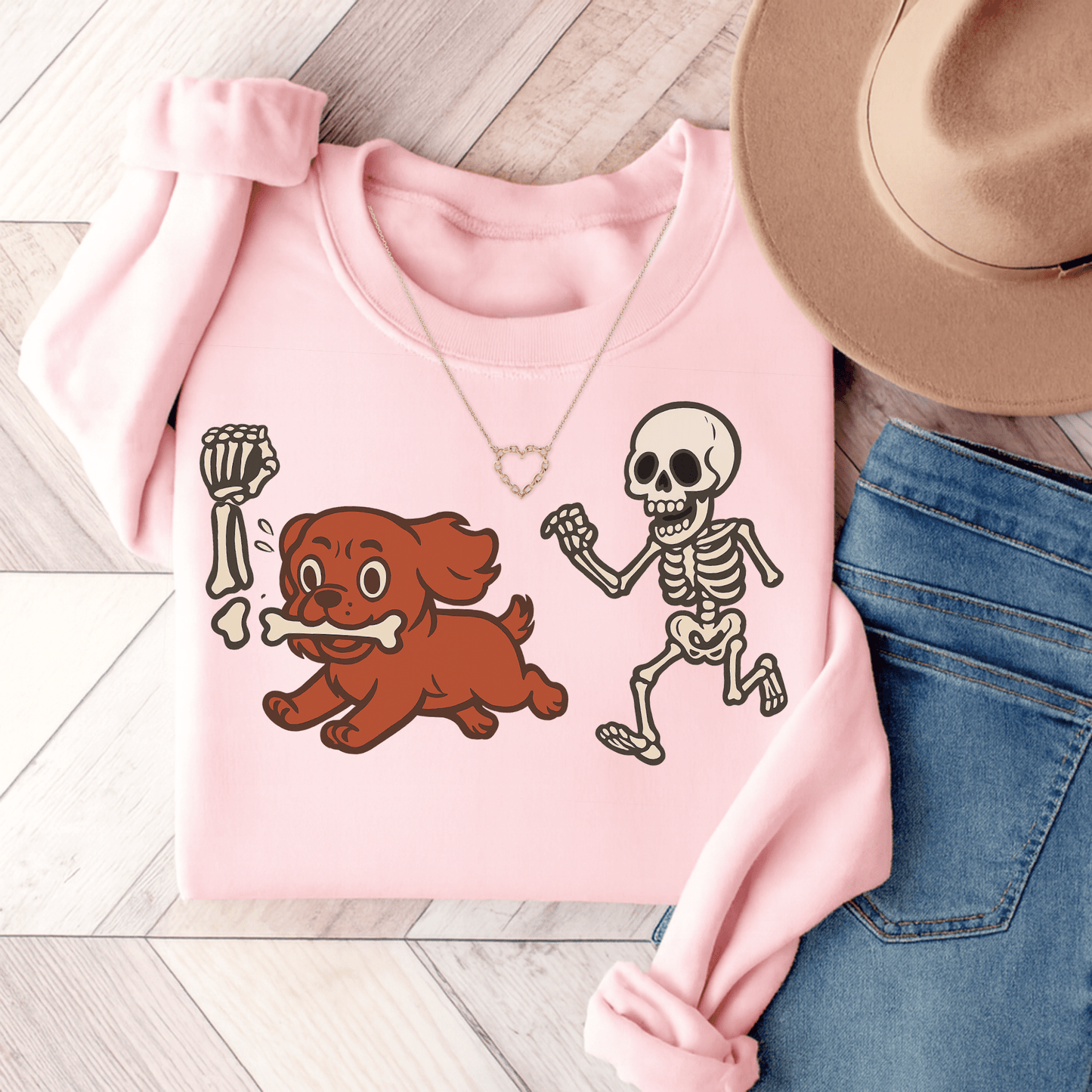 Ruby Cavalier Grave Robber Sweatshirt Light Pink