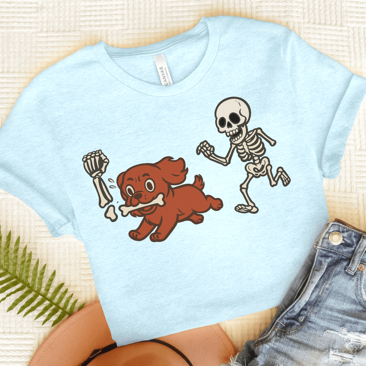 Ruby Cavalier Grave Robber TShirt Heather Ice Blue