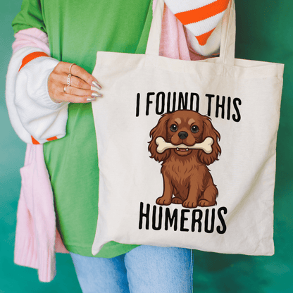 Ruby Cavalier Humerus Tote Bag Natural 15" x 16"