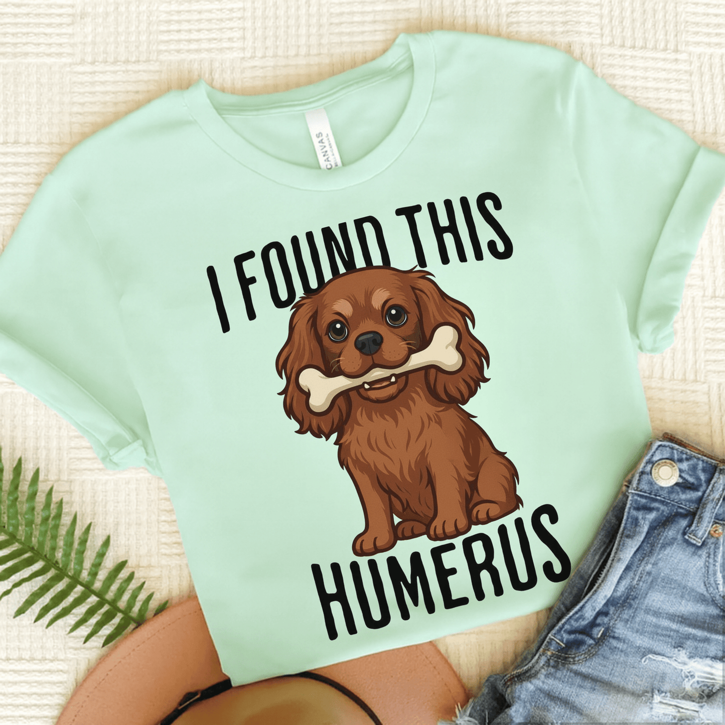 Ruby Cavalier Humerus Tshirt Heather Mint