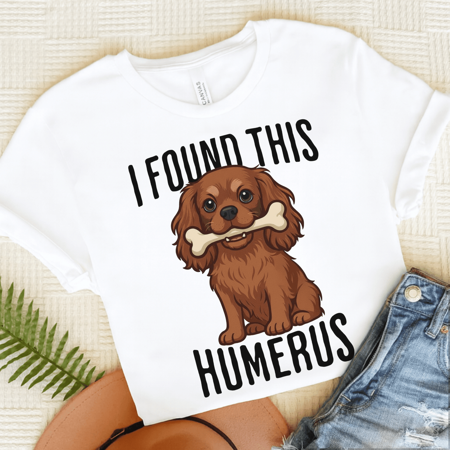 Ruby Cavalier Humerus Tshirt White