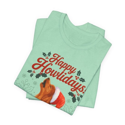 Printify T-Shirt Ruby Cavalier King Charles Howlidays TShirt