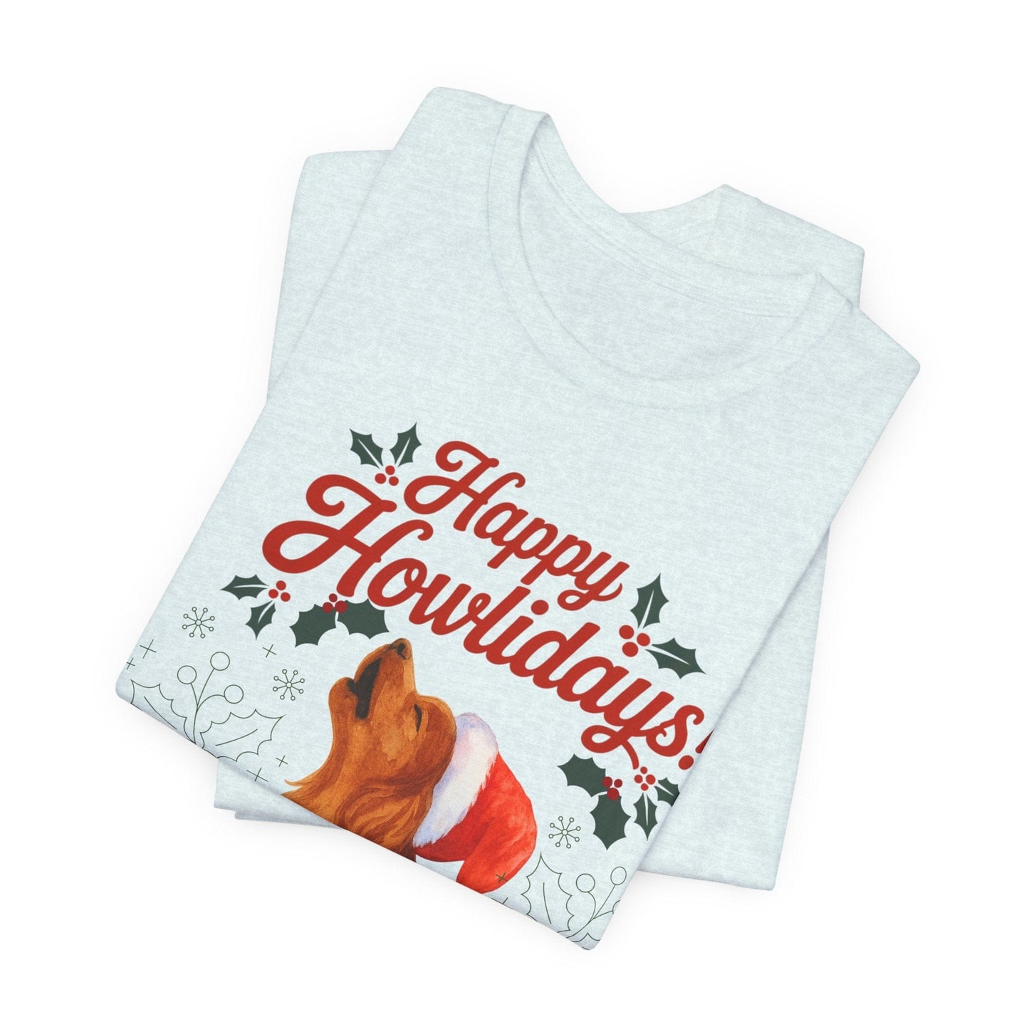 Printify T-Shirt Ruby Cavalier King Charles Howlidays TShirt