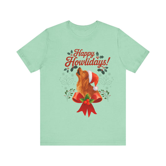 Printify T-Shirt Ruby Cavalier King Charles Howlidays TShirt