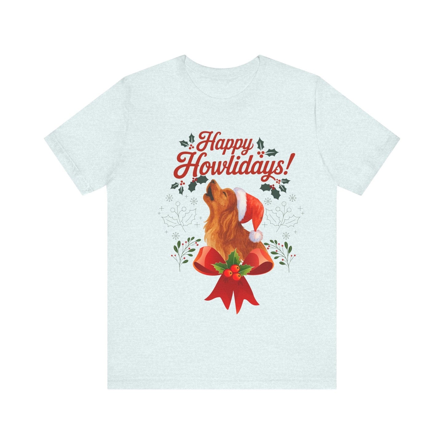 Printify T-Shirt Ruby Cavalier King Charles Howlidays TShirt