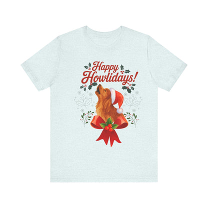 Printify T-Shirt Ruby Cavalier King Charles Howlidays TShirt