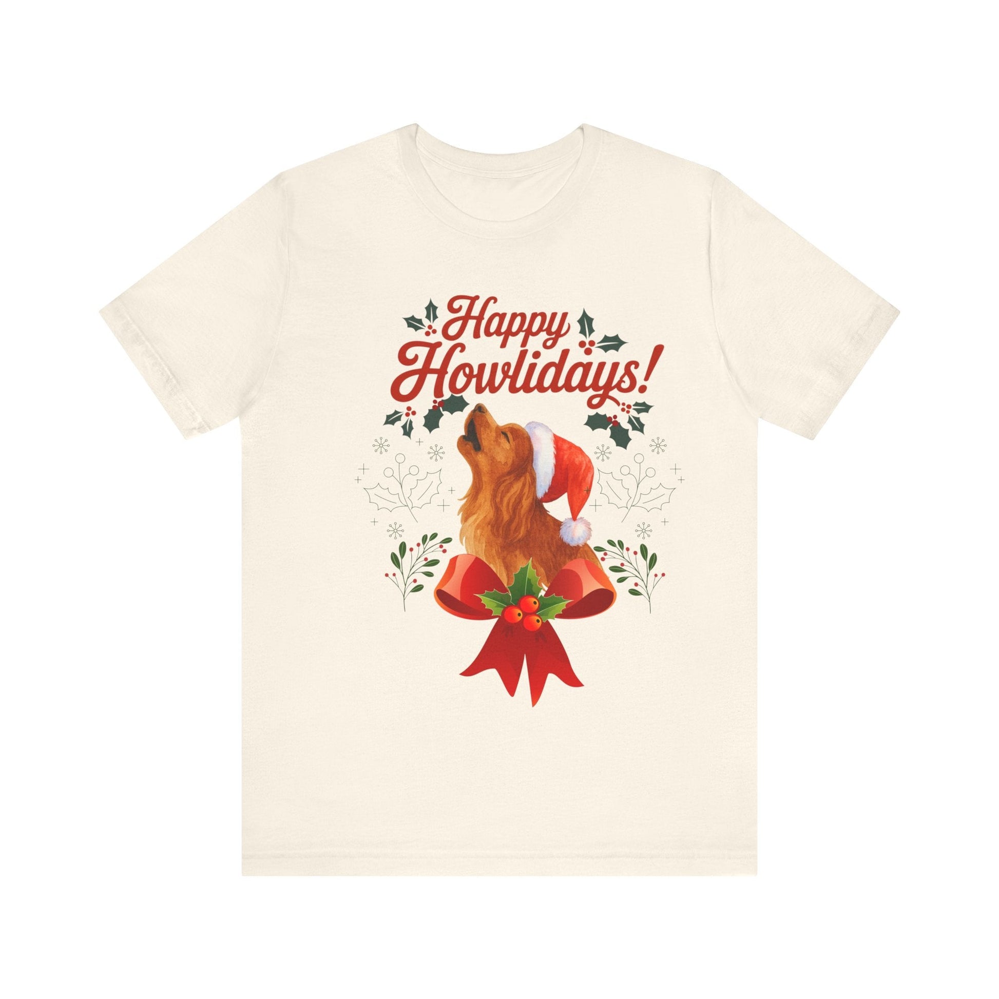 Printify T-Shirt Ruby Cavalier King Charles Howlidays TShirt