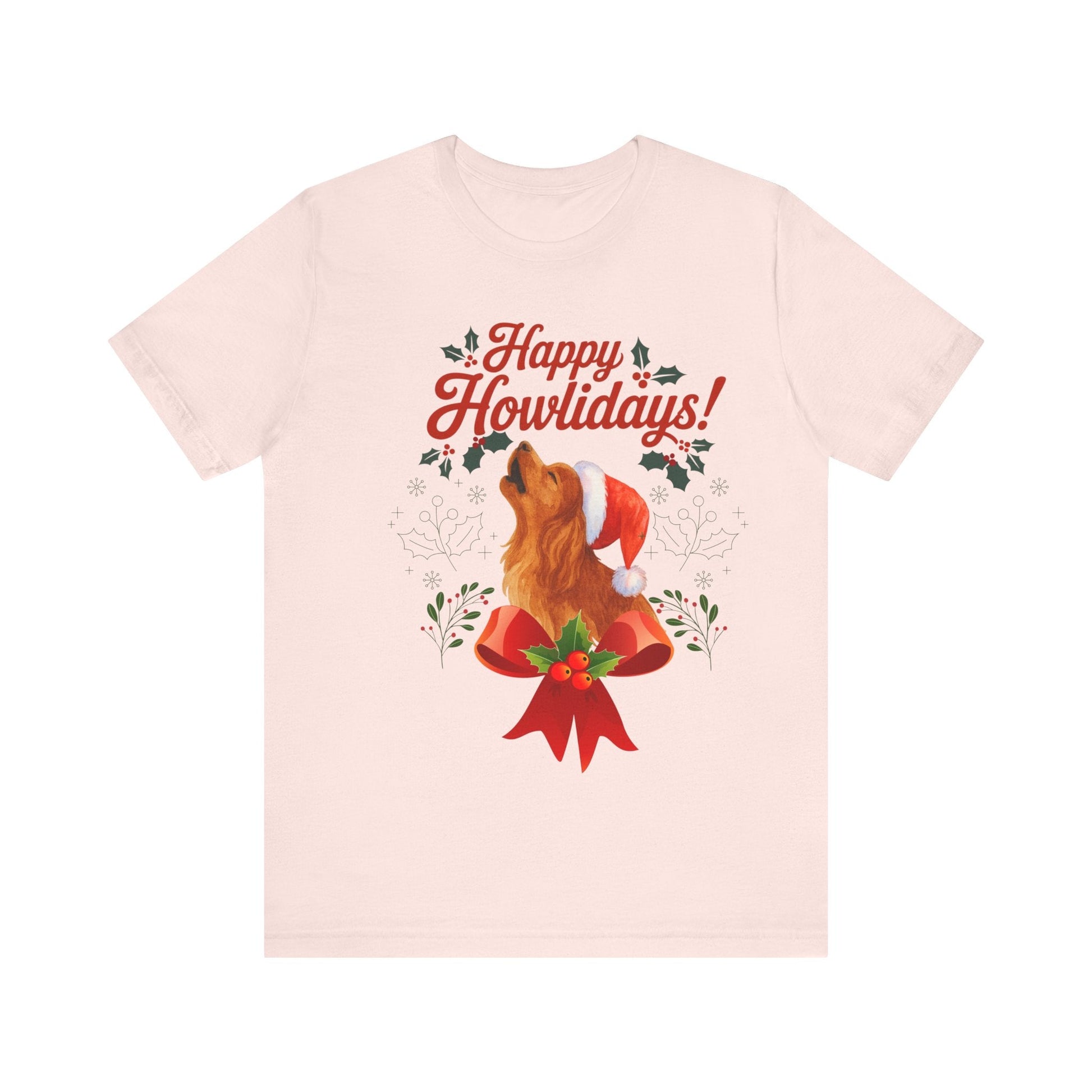 Printify T-Shirt Ruby Cavalier King Charles Howlidays TShirt