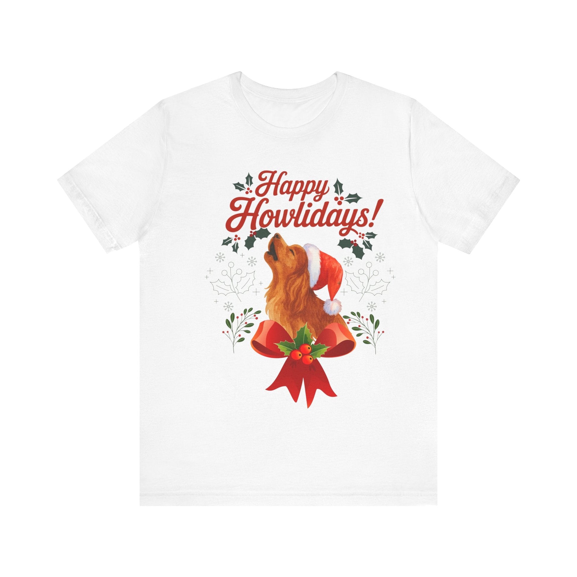 Printify T-Shirt Ruby Cavalier King Charles Howlidays TShirt