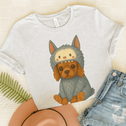 Printify T-Shirt Ash / S Ruby Cavalier King Charles Little Monster TShirt
