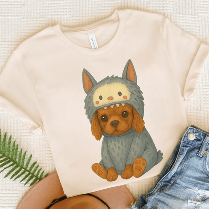 Printify T-Shirt Natural / S Ruby Cavalier King Charles Little Monster TShirt