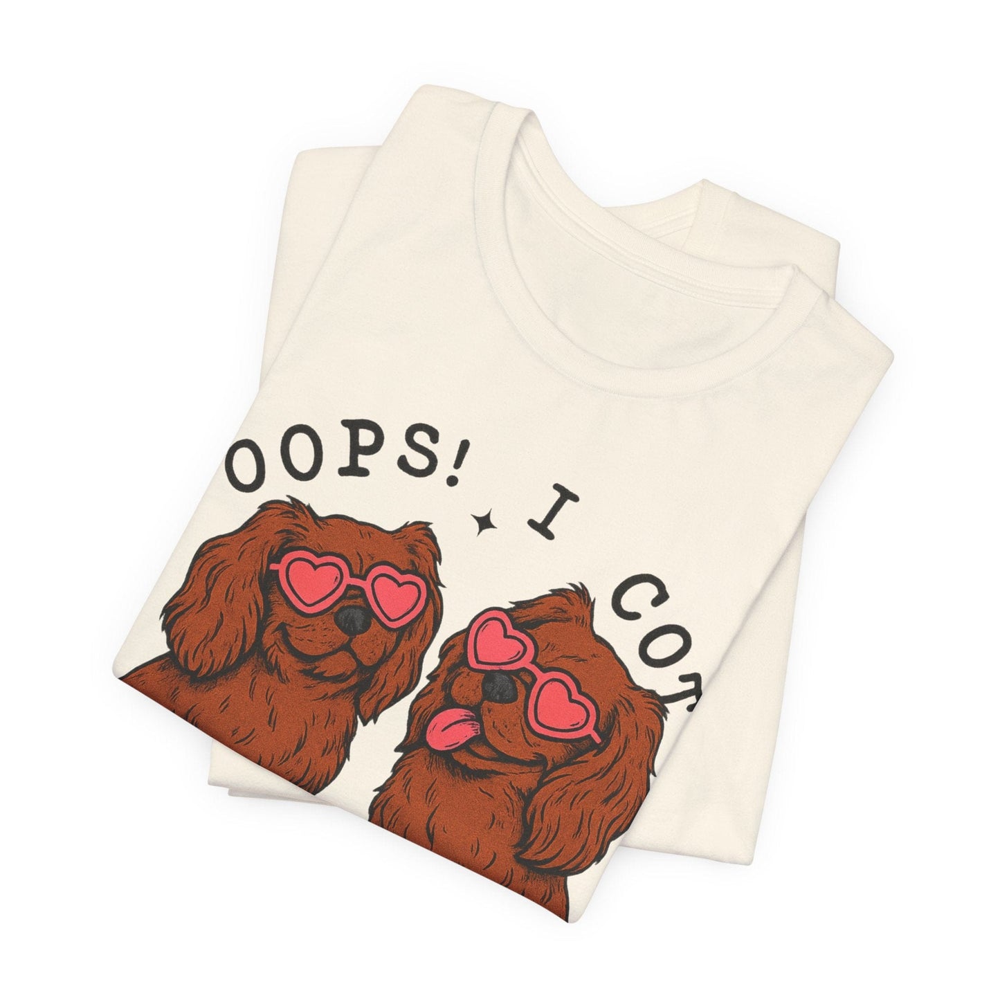 Printify T-Shirt Ruby Cavalier King Charles Oops TShirt