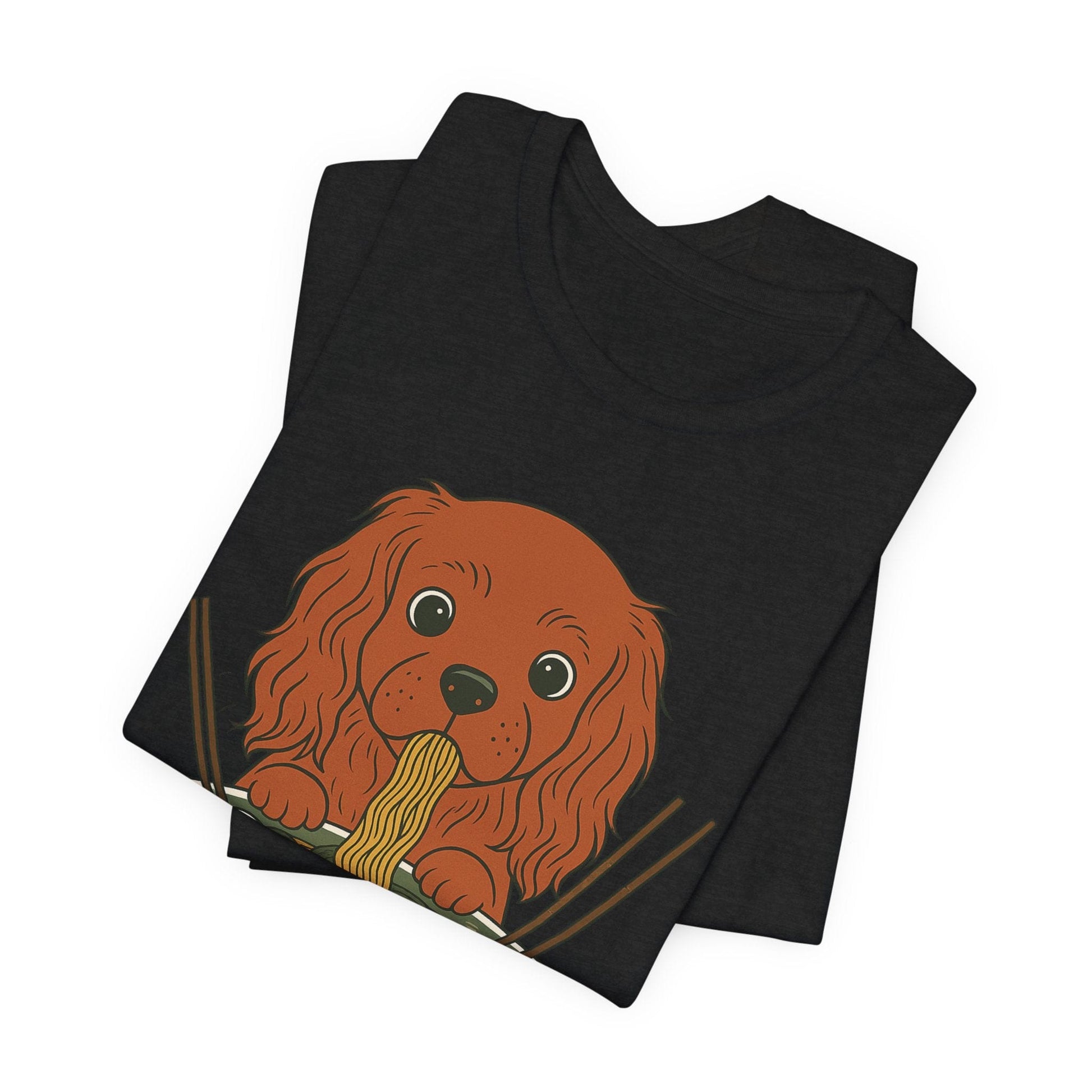 Printify T-Shirt Ruby Cavalier King Charles Ramen TShirt