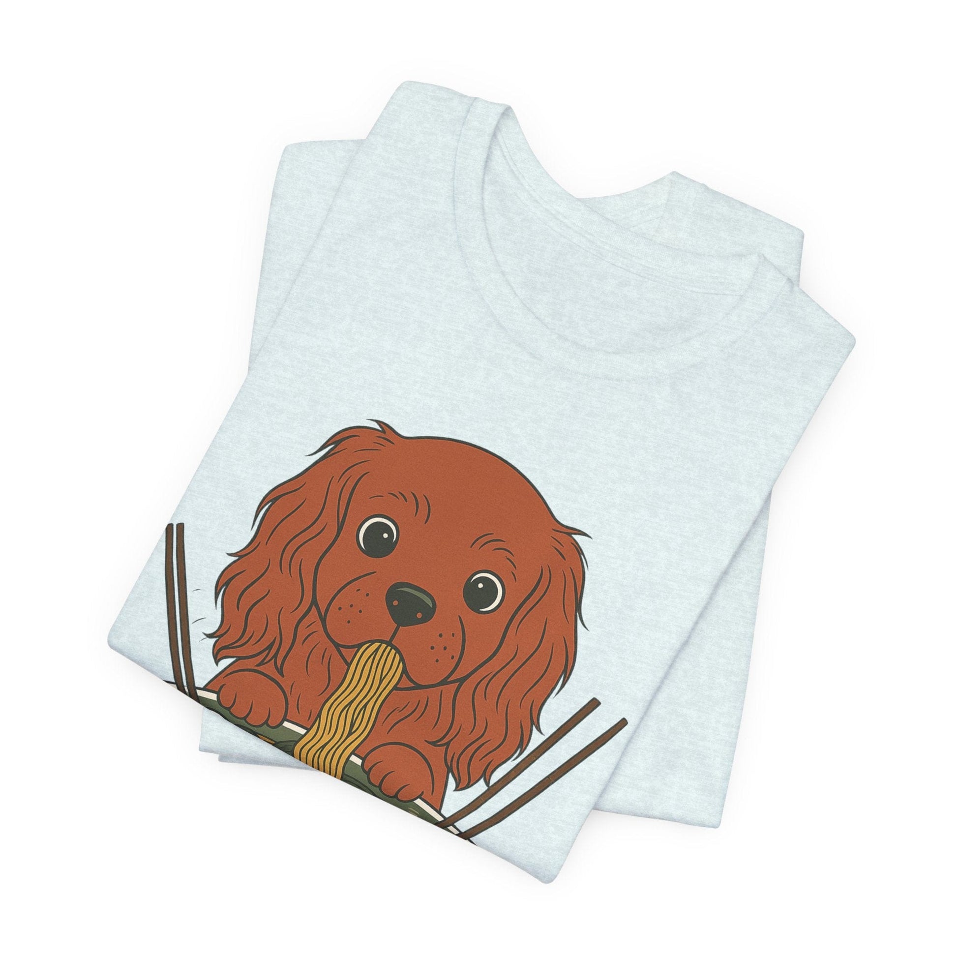 Printify T-Shirt Ruby Cavalier King Charles Ramen TShirt