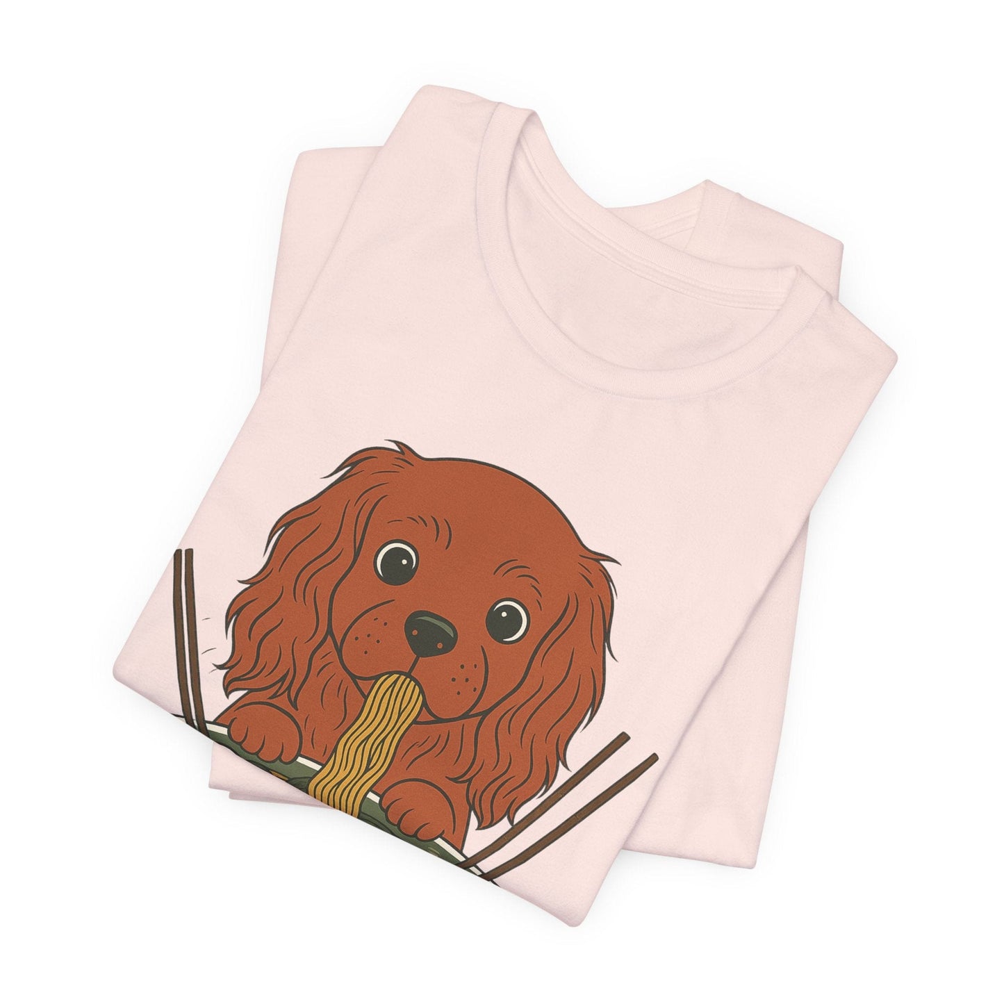 Printify T-Shirt Ruby Cavalier King Charles Ramen TShirt