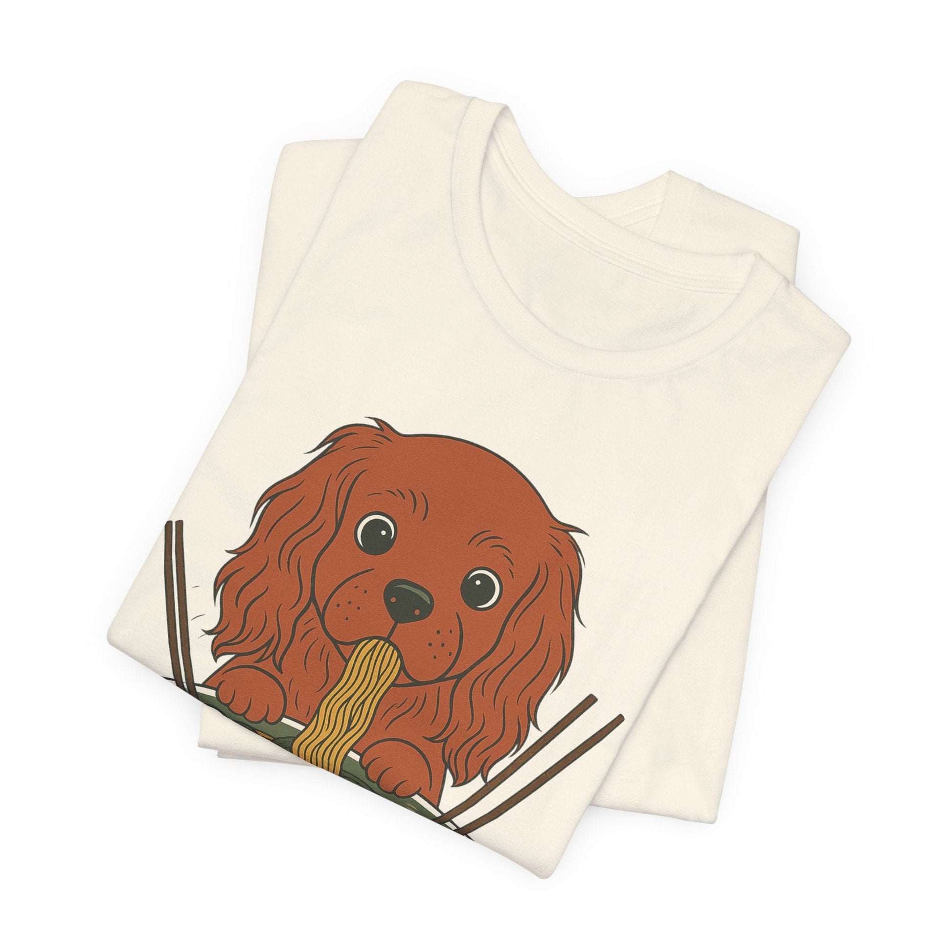 Printify T-Shirt Ruby Cavalier King Charles Ramen TShirt