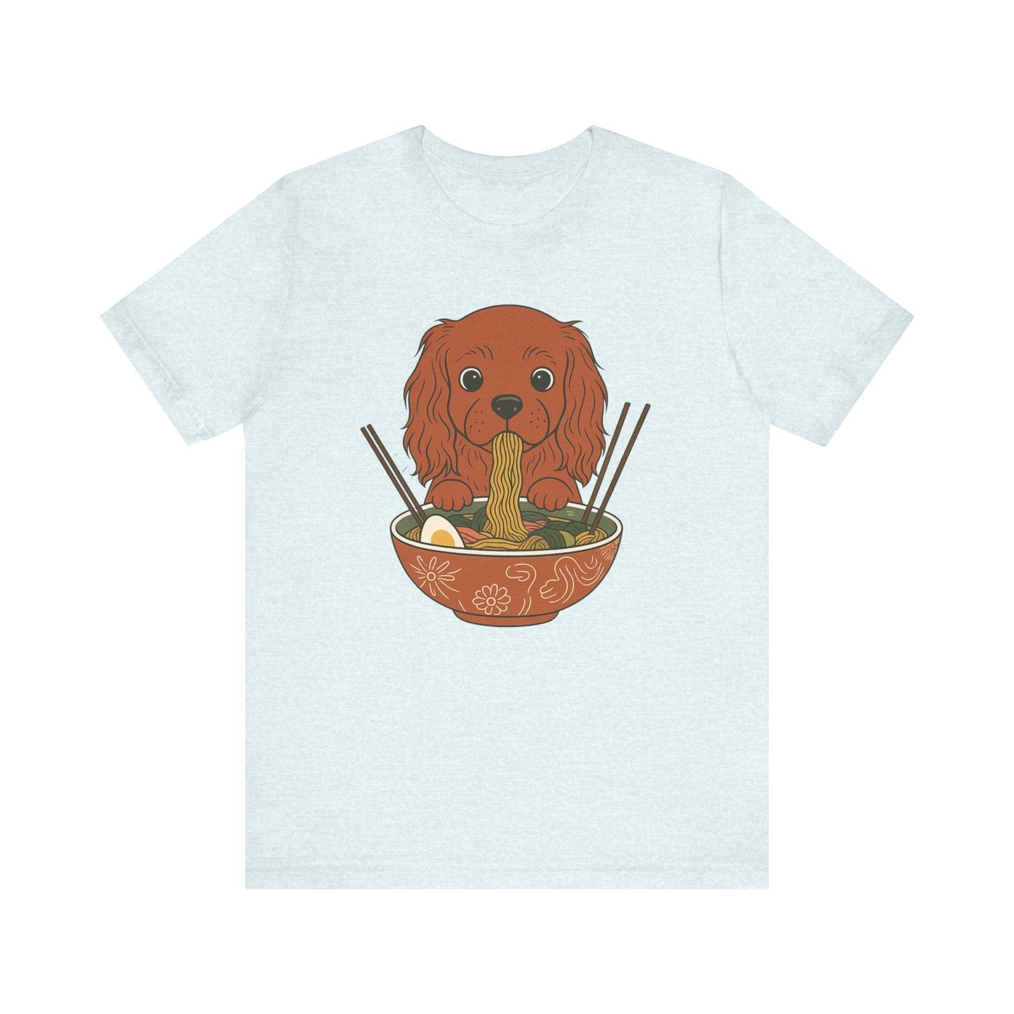 Printify T-Shirt Ruby Cavalier King Charles Ramen TShirt