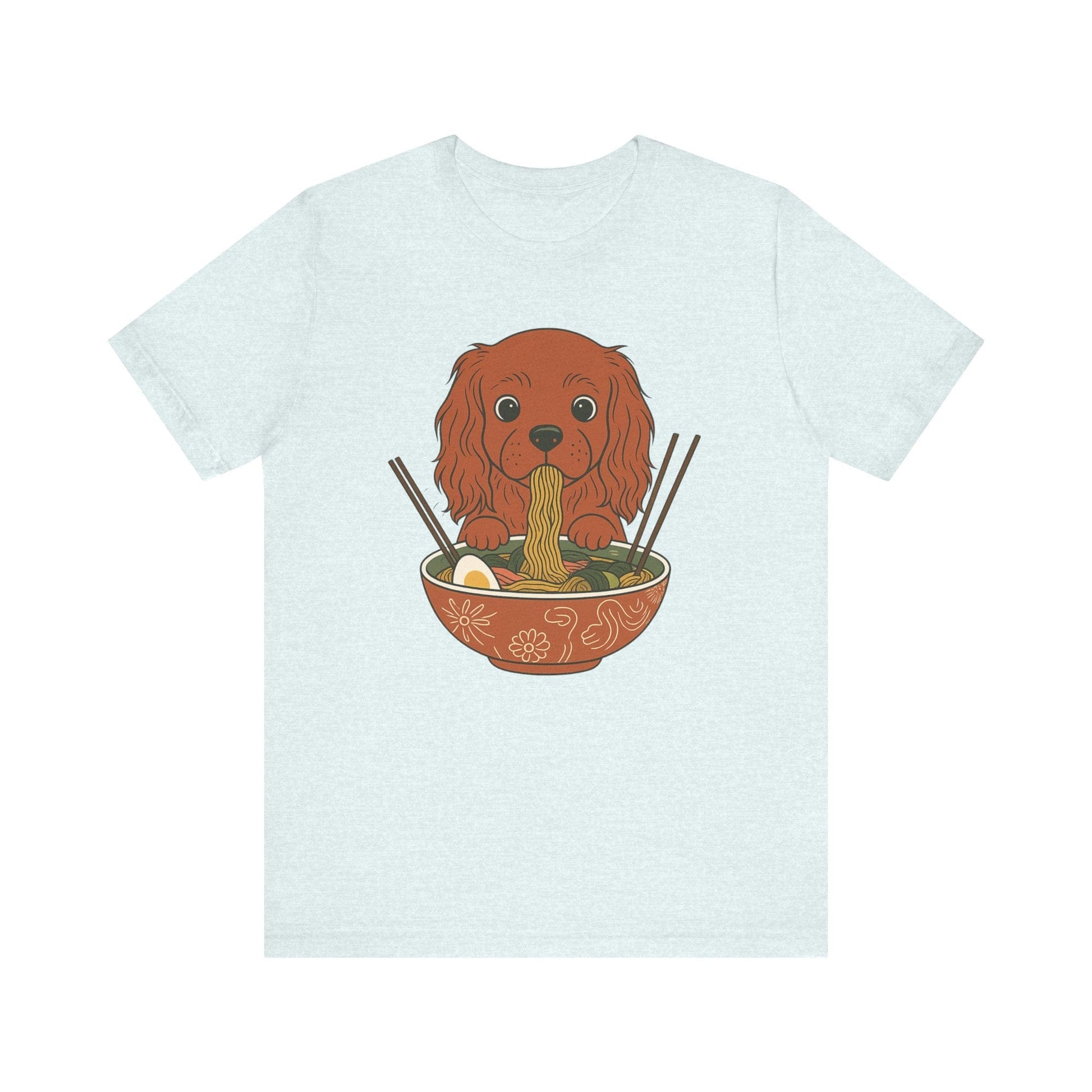 Printify T-Shirt Ruby Cavalier King Charles Ramen TShirt