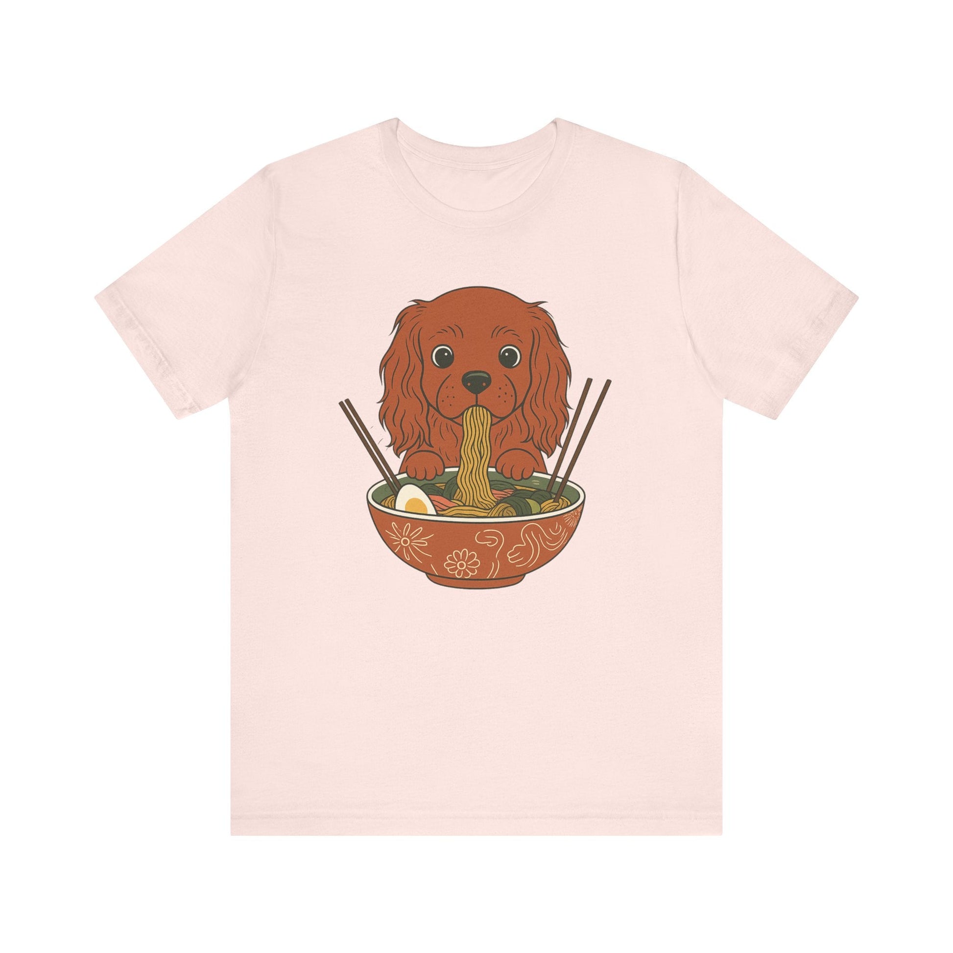 Printify T-Shirt Ruby Cavalier King Charles Ramen TShirt