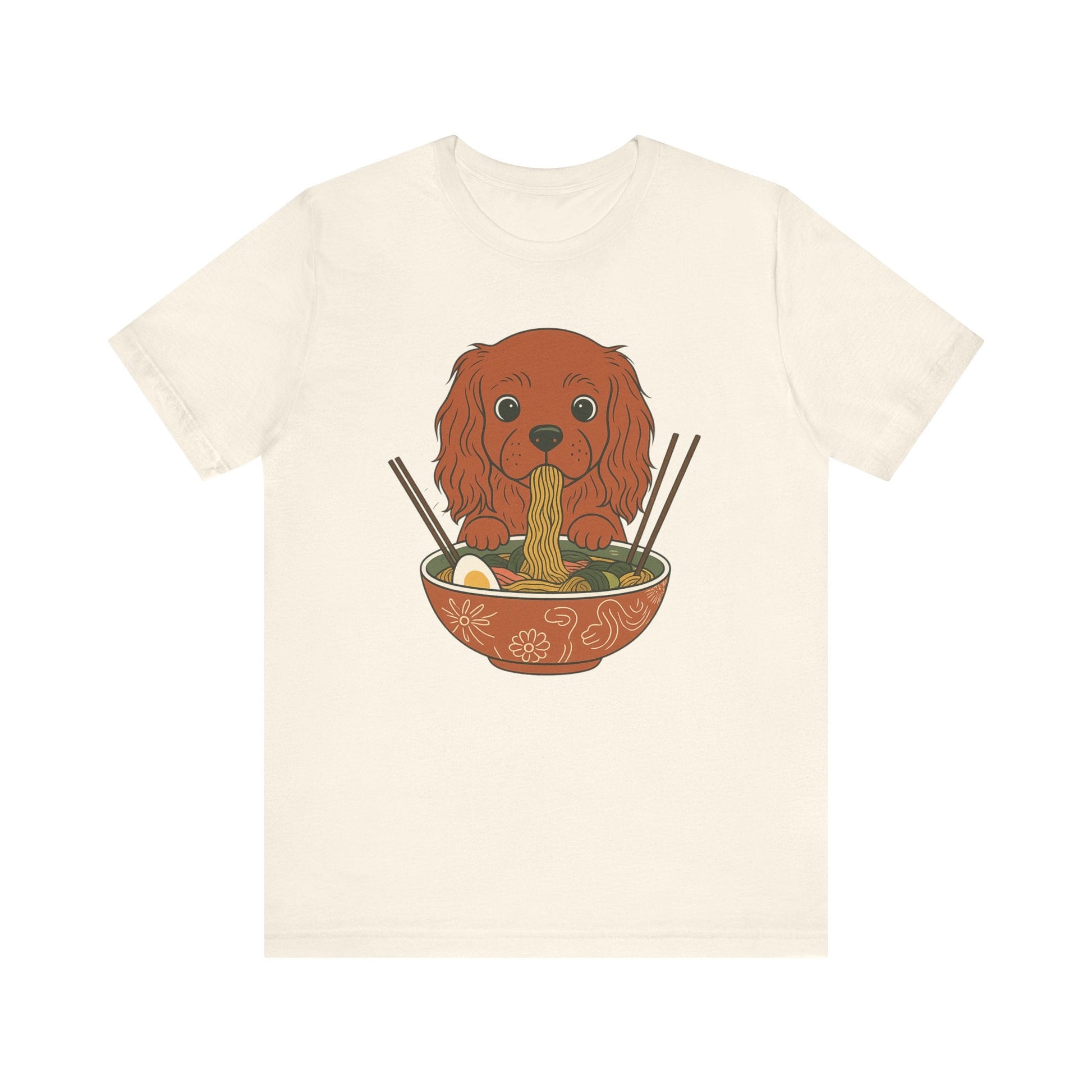 Printify T-Shirt Ruby Cavalier King Charles Ramen TShirt