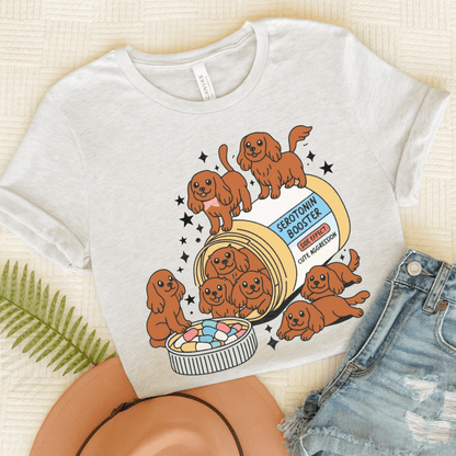 Ruby Cavalier King Charles Serotonin Tee Ash