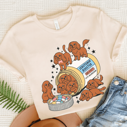 Ruby Cavalier King Charles Serotonin Tee Natural