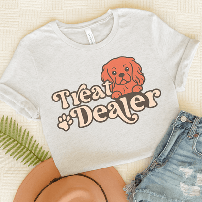 Printify T-Shirt Ash / S Ruby Cavalier King Charles Treat Dealer TShirt