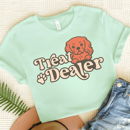 Printify T-Shirt Heather Mint / S Ruby Cavalier King Charles Treat Dealer TShirt
