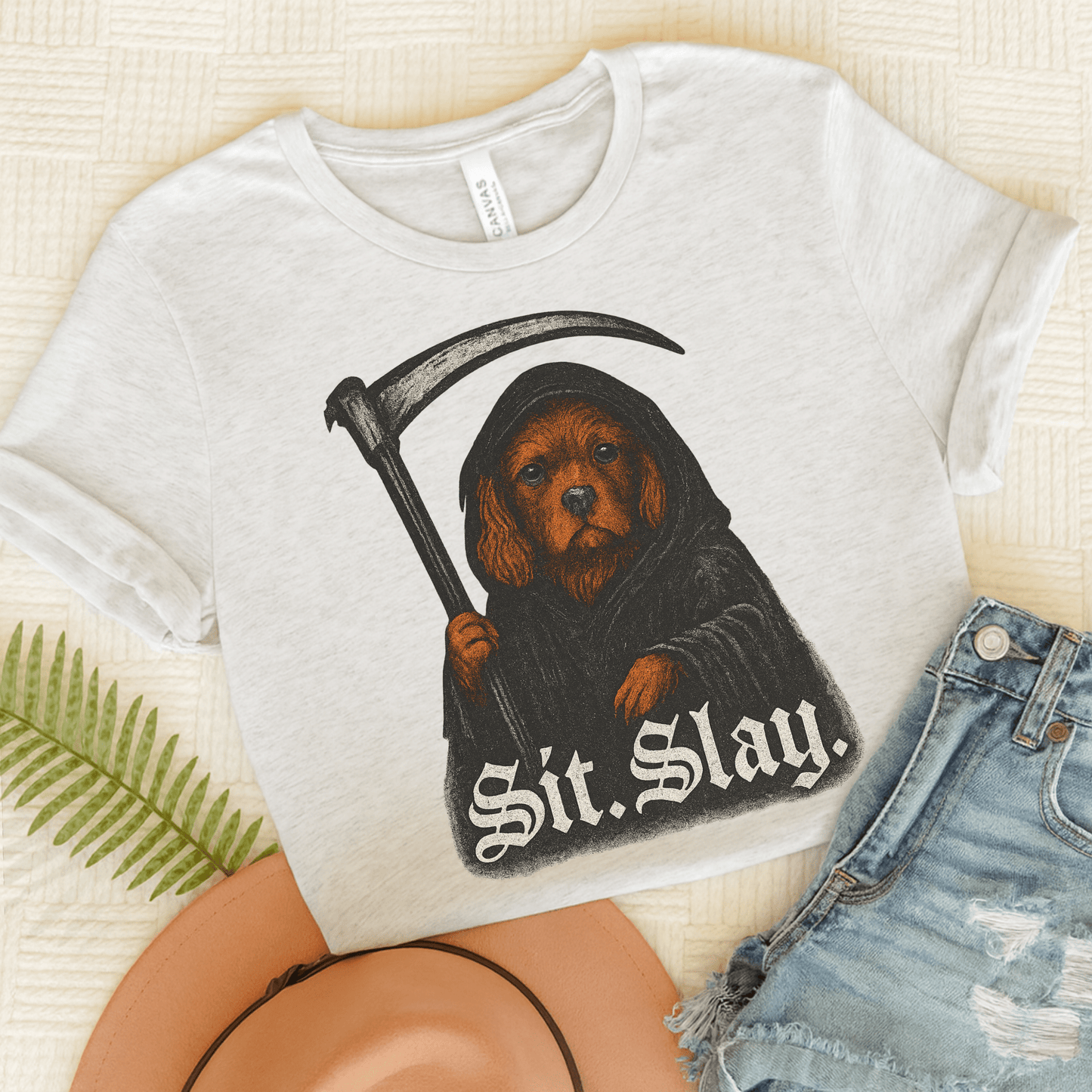Printify T-Shirt Ash / S Ruby Cavalier King Charles Treat Dealer TShirt