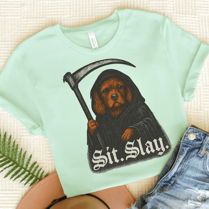 Printify T-Shirt Heather Mint / S Ruby Cavalier King Charles Treat Dealer TShirt