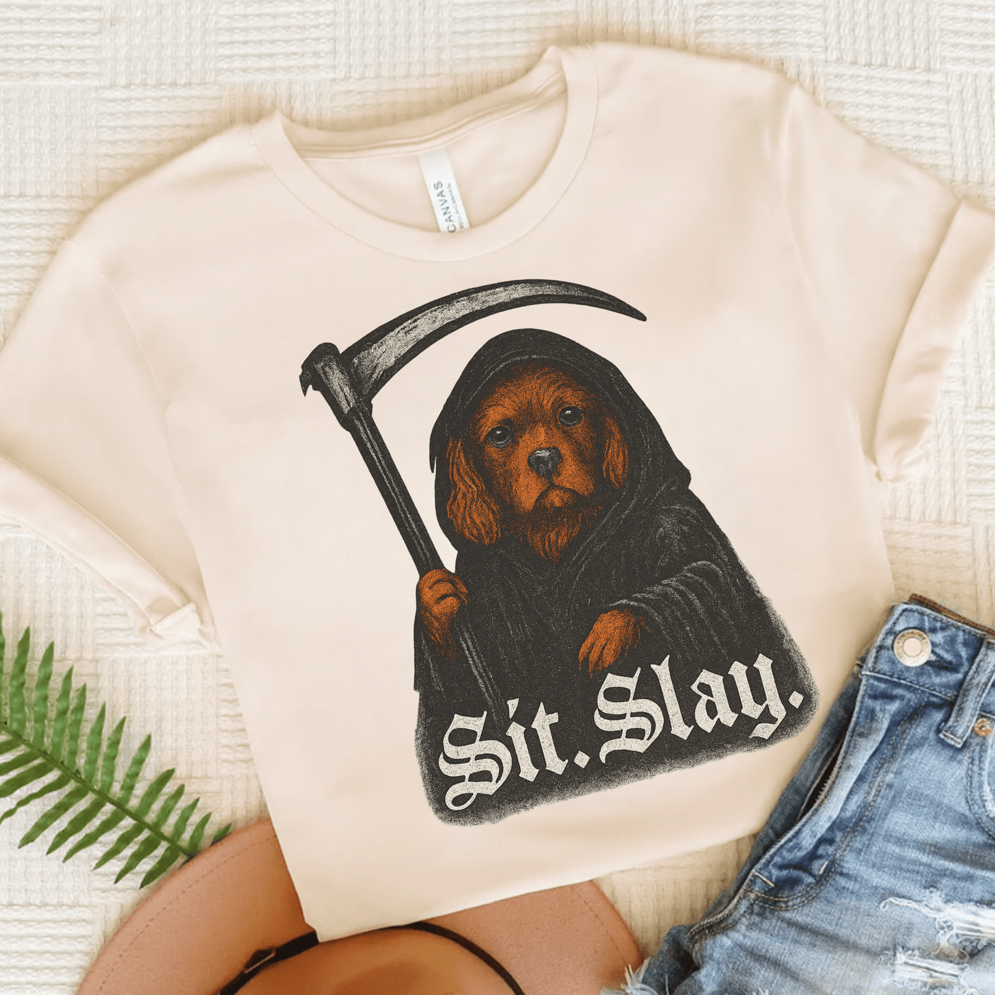 Printify T-Shirt Natural / S Ruby Cavalier King Charles Treat Dealer TShirt