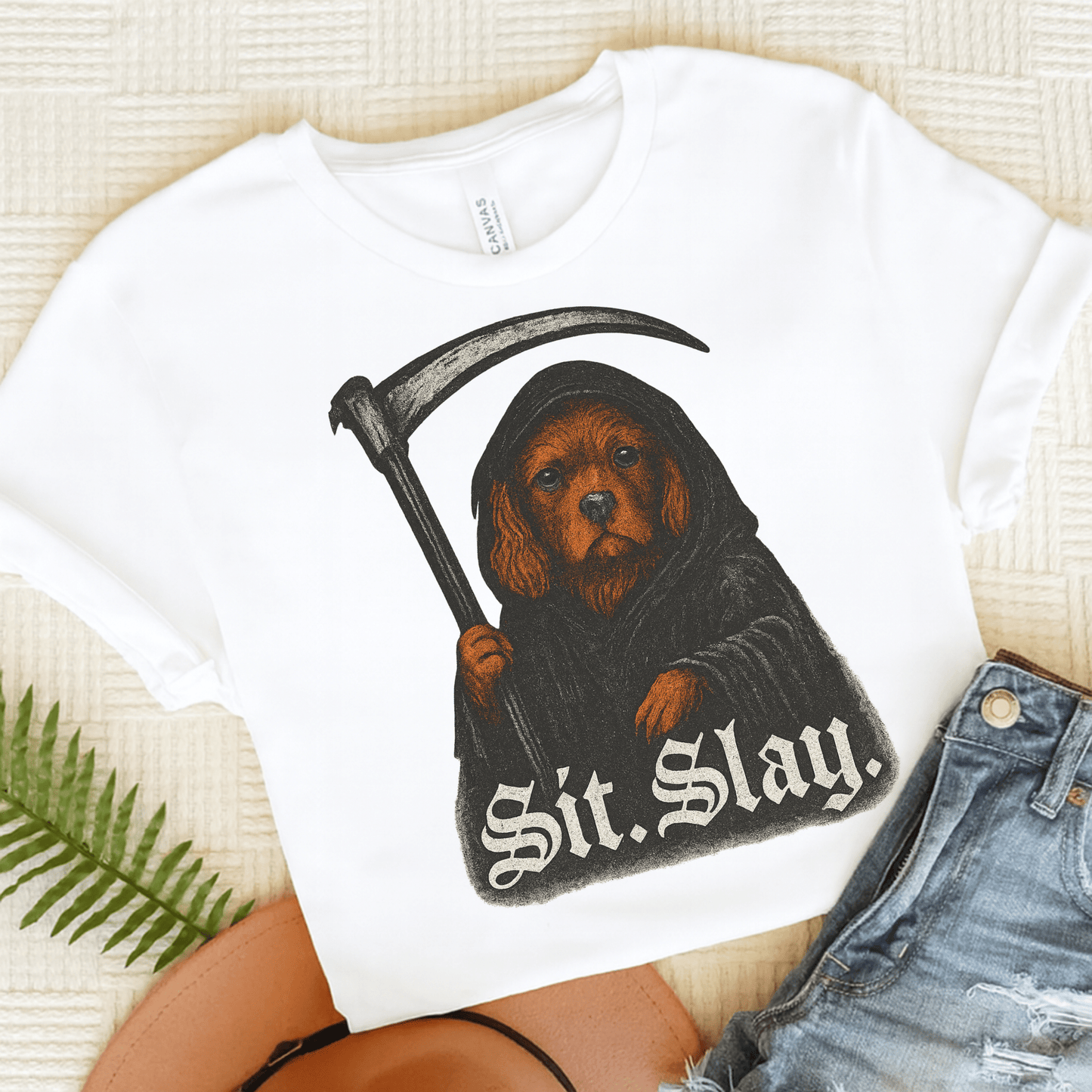 Printify T-Shirt White / S Ruby Cavalier King Charles Treat Dealer TShirt
