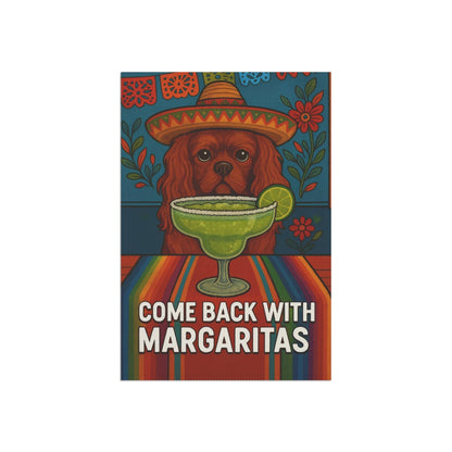 Ruby Cavalier Margaritas Garden Flag