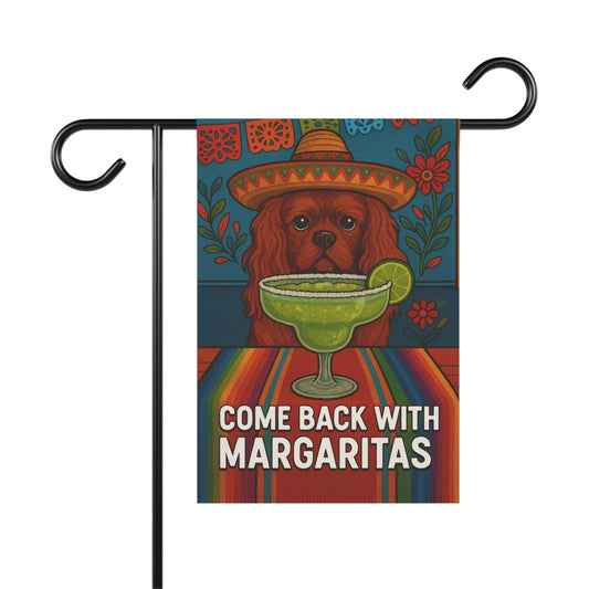 Ruby Cavalier Margaritas Garden Flag