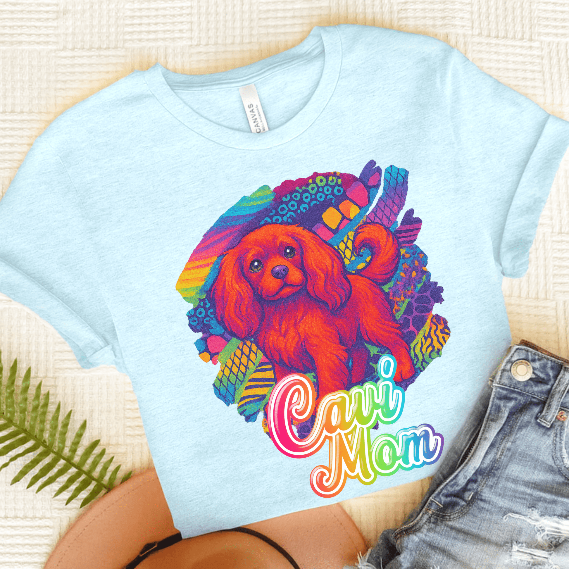 Ruby Cavalier Neon Tshirt Heather Ice Blue