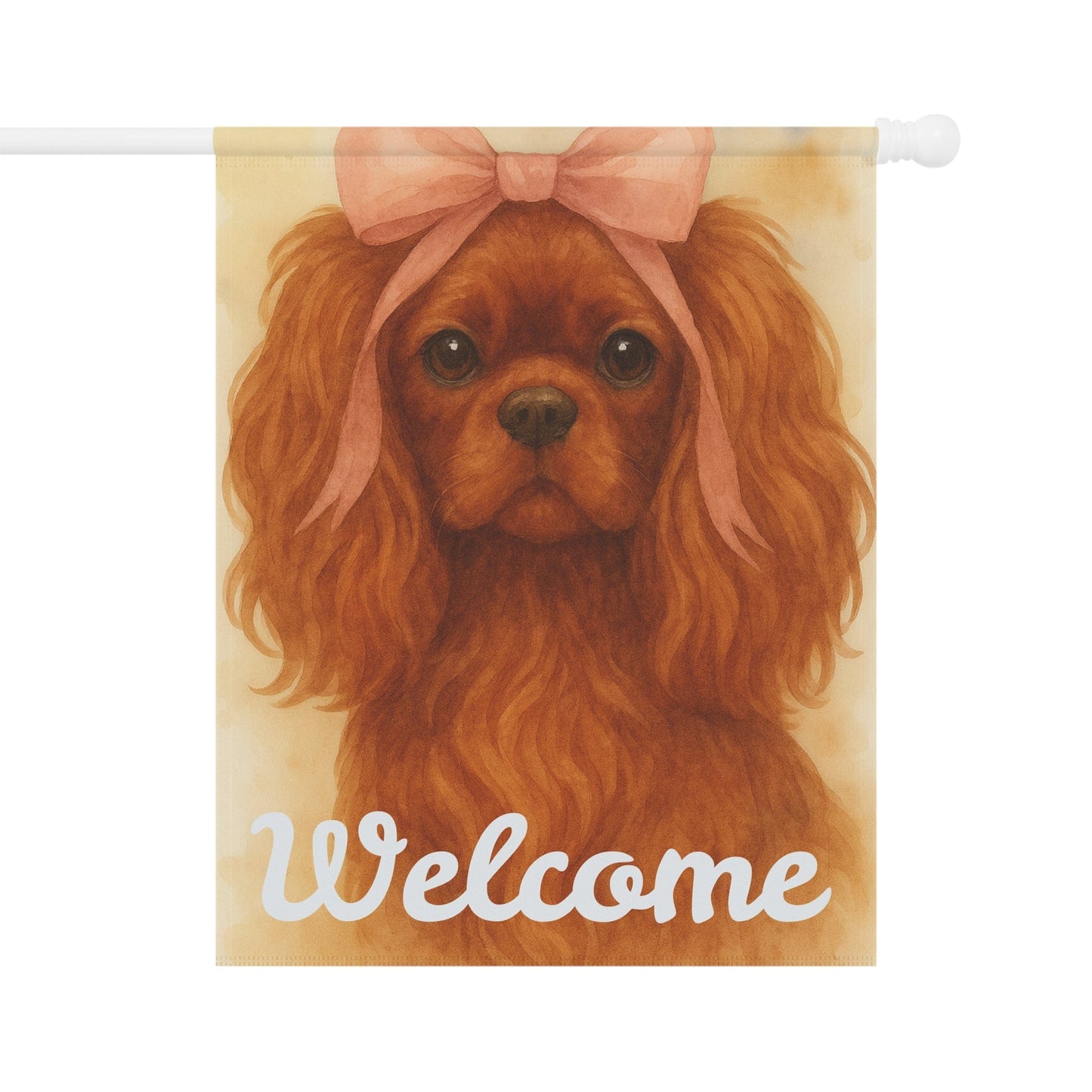 Ruby Cavalier Pink Coquette Garden Flag