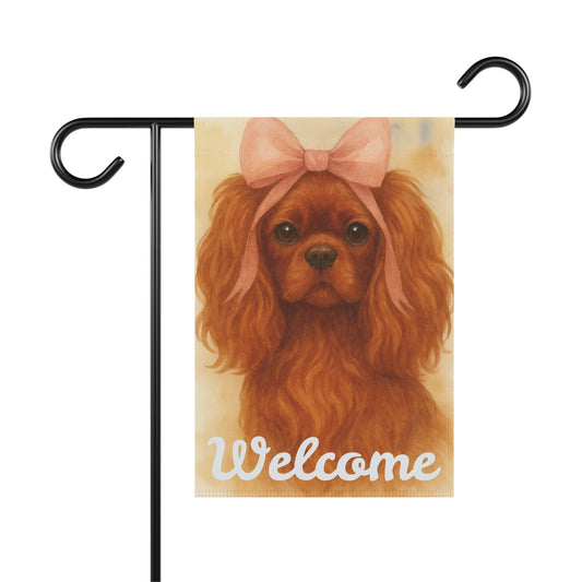 Ruby Cavalier Pink Coquette Garden Flag