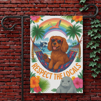Ruby Cavalier Respect Garden Flag 12'' × 18''