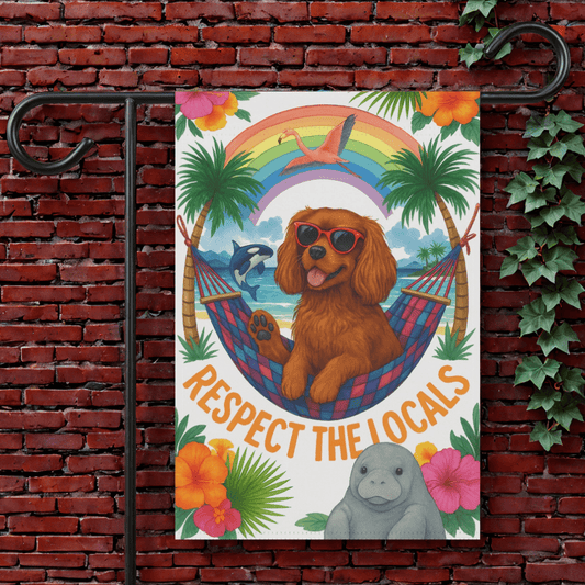Ruby Cavalier Respect Garden Flag 12'' × 18''