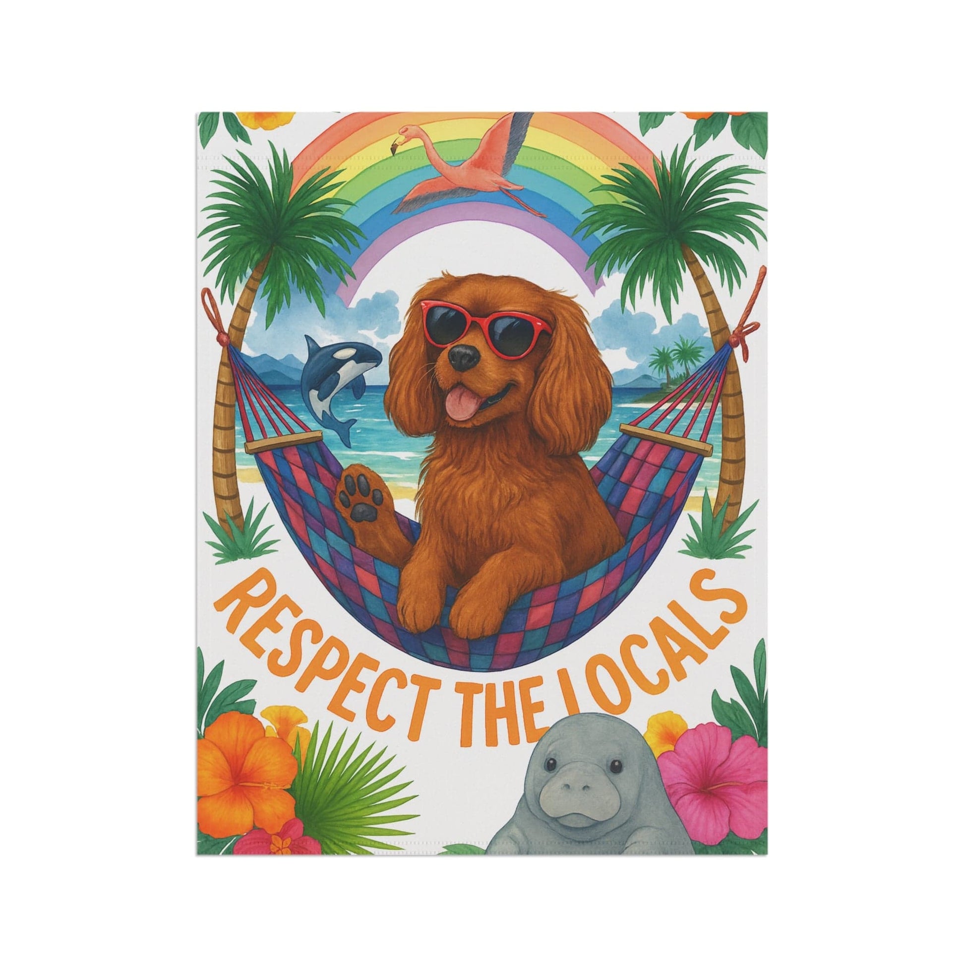 Ruby Cavalier Respect Garden Flag