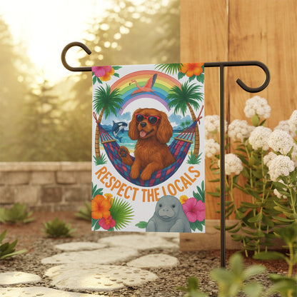 Ruby Cavalier Respect Garden Flag